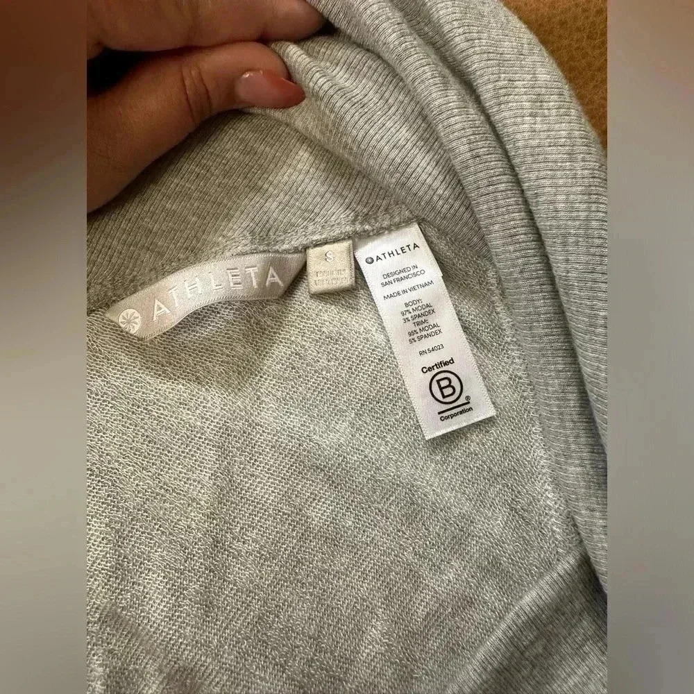 Athleta Gray Wrap Sweater Women’s Size Small Modal/Spandex - Picture 3 of 5
